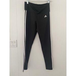 Adidas Women's Medium Climalite Retro 3-Stripes Everyday Leggings Black E113